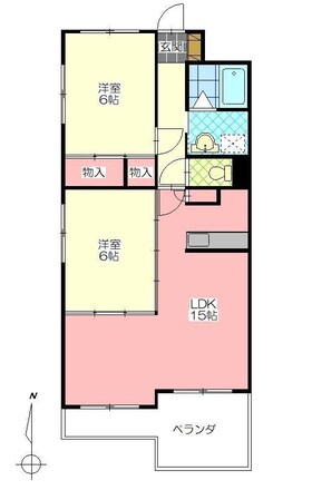 パルテールさくら館の物件間取画像